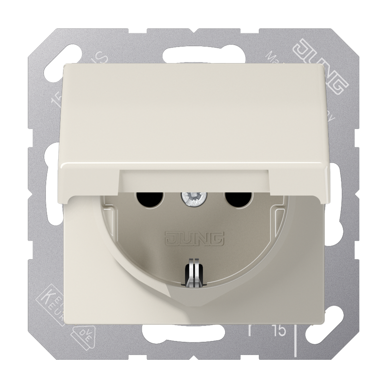 SCHUKO®-розетка 16 A / 250 B ~ с крышкой