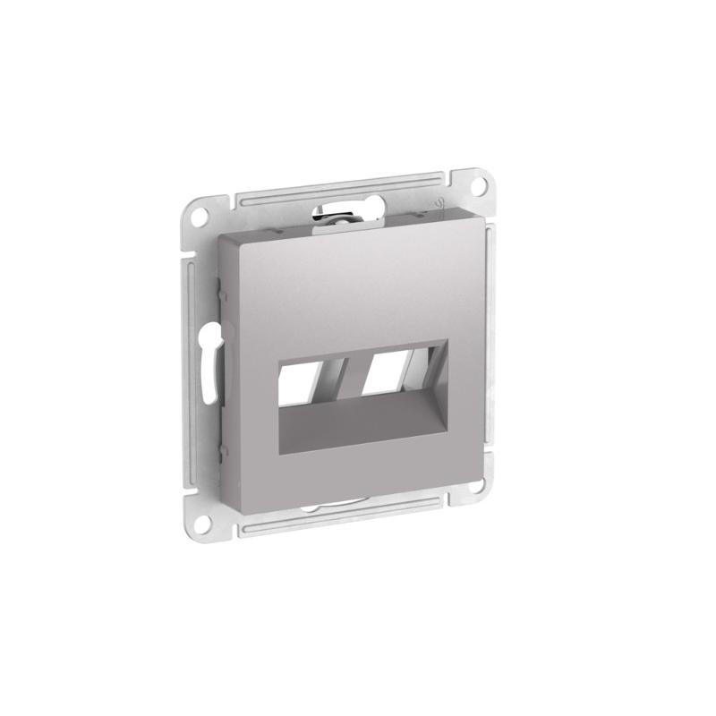AtlasDesign Алюминий Накладка двойная для информационных функций типа Keystone