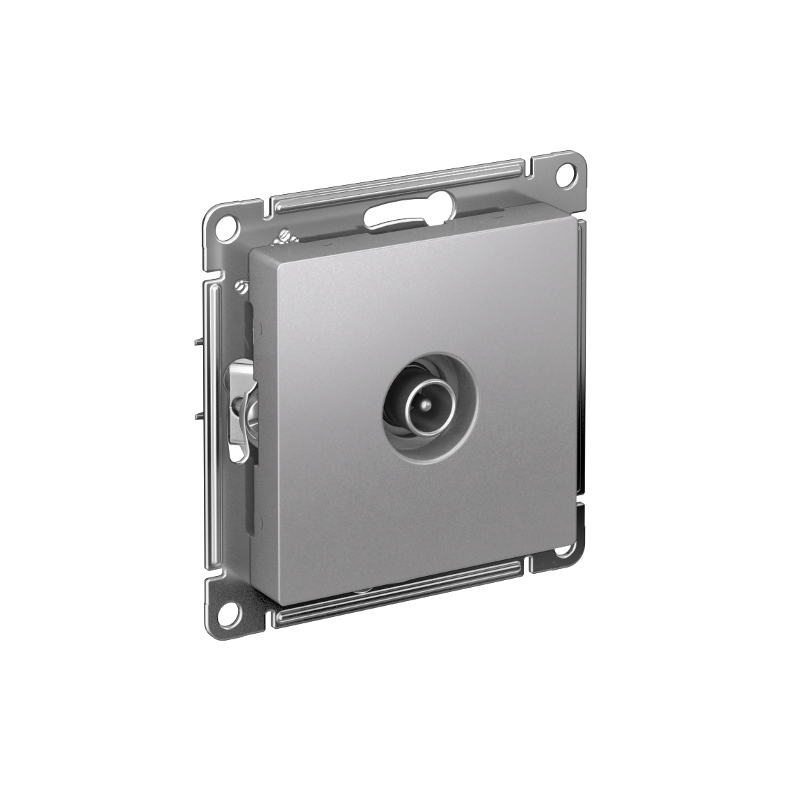 AtlasDesign Алюминий Розетка TV проходная 4DB, механизм