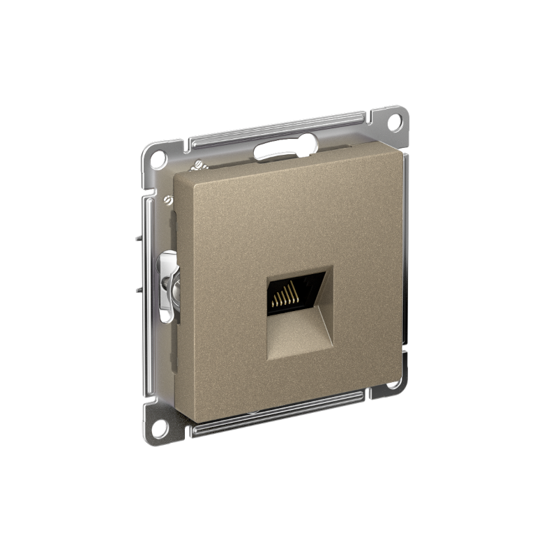 AtlasDesign Шампань Розетка компьютерная RJ45, механизм