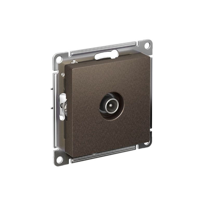 AtlasDesign Мокко Розетка TV проходная 4DB, механизм