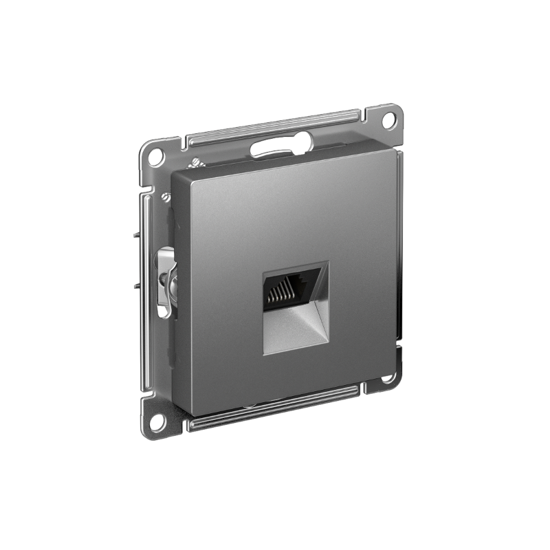 AtlasDesign Сталь Розетка компьютерная RJ45, кат. 6A, механизм