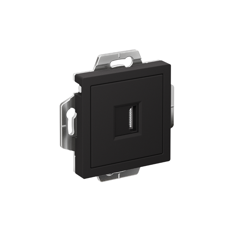 AtlasDesign Карбон Розетка HDMI, тип А-А, механизм