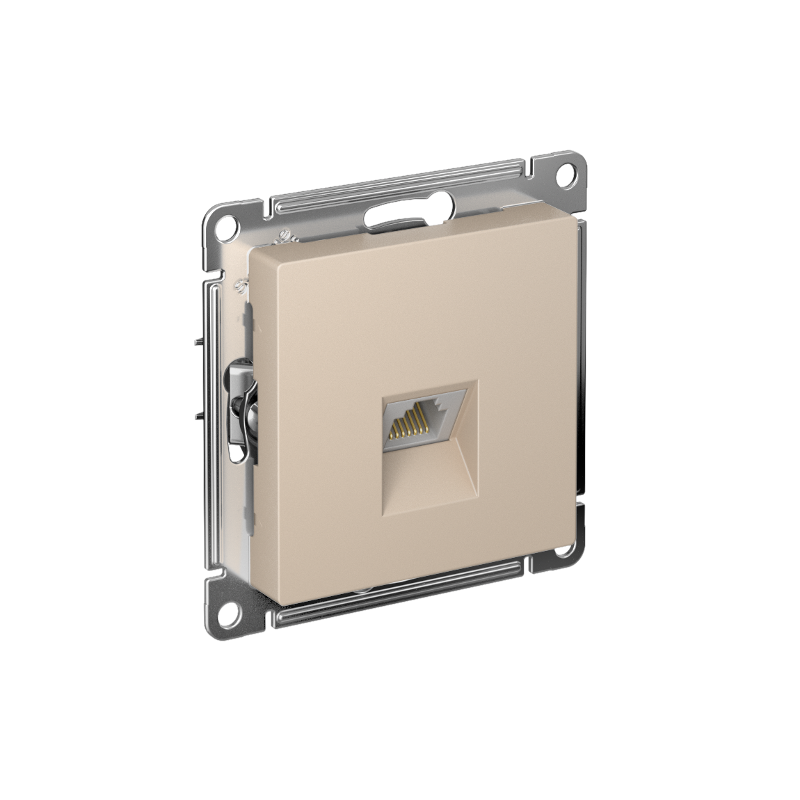 AtlasDesign Песочный Розетка компьютерная RJ45, кат. 6A, механизм