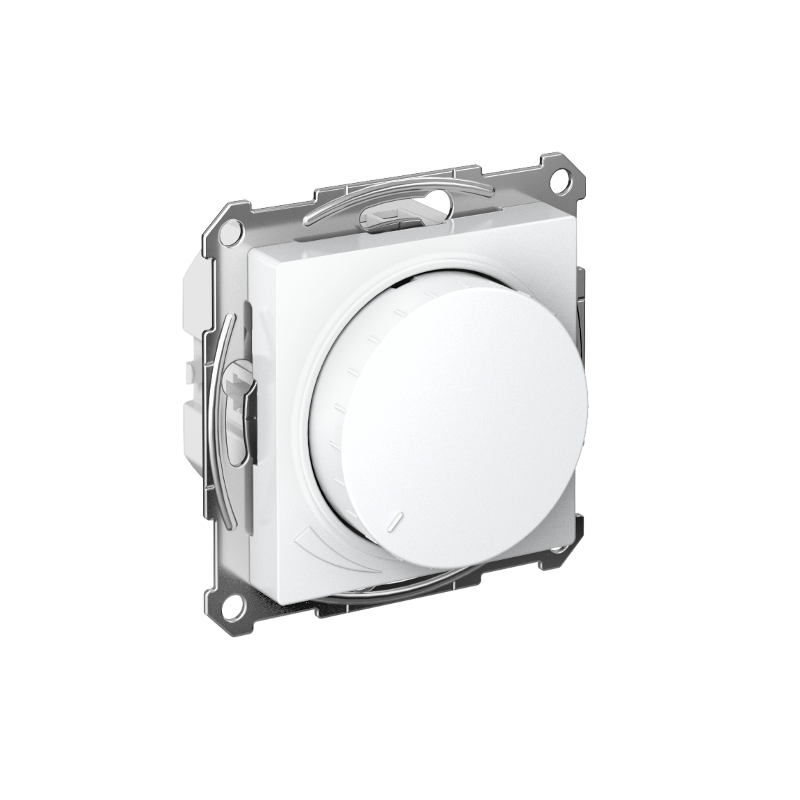 AtlasDesign Лотос Светорегулятор (диммер) поворотно-нажимной, LED, RC, 400Вт, механизм