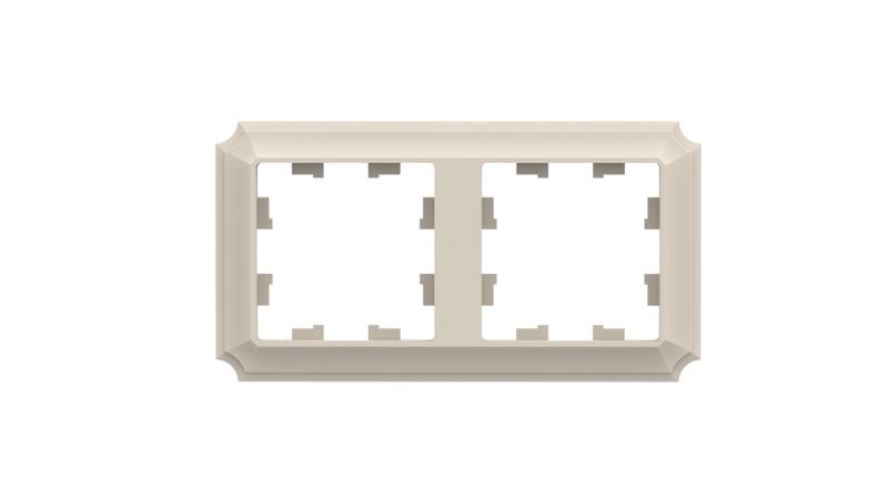 AtlasDesign Antique Бежевый Рамка 2-ая, универсальная