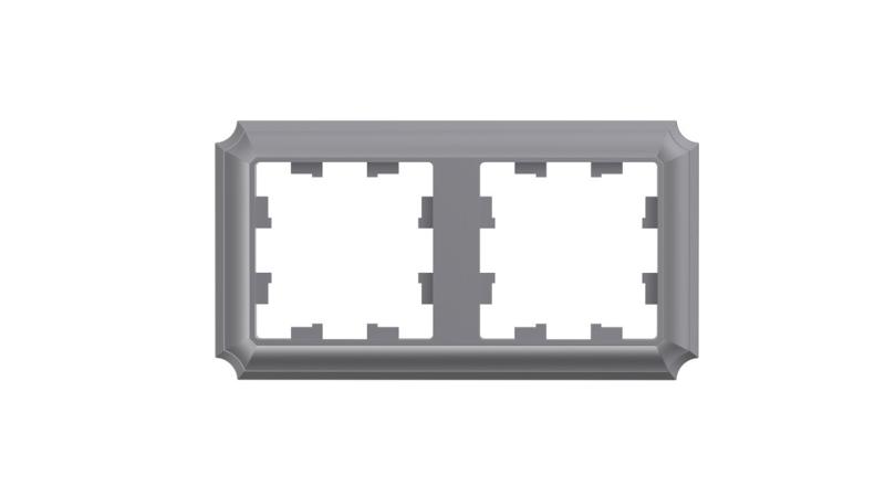 AtlasDesign Antique Сталь Рамка 2-ая, универсальная