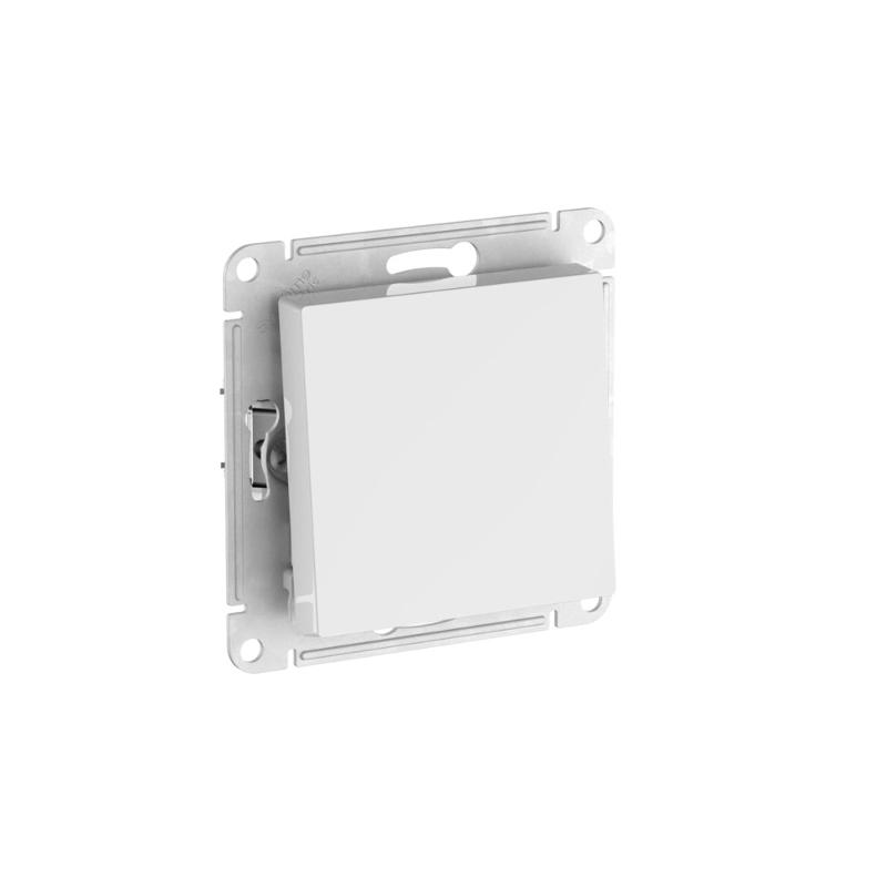 AtlasDesign Aqua Белый Переключатель 1-клавишный IP44, сх.6, 10АХ, механизм, быстрозажимные клеммы