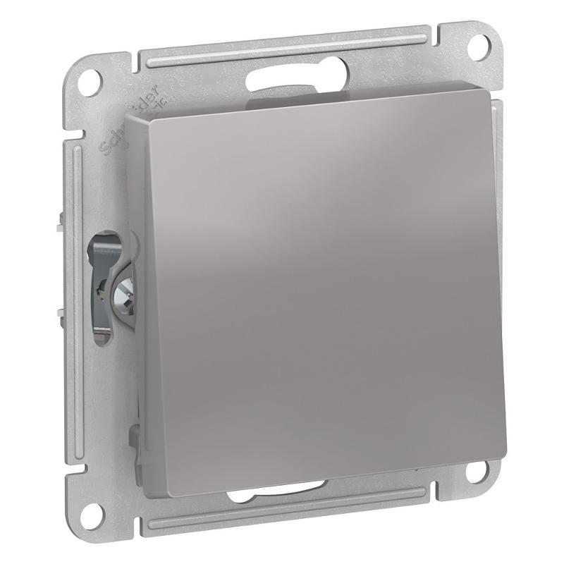 AtlasDesign Aqua Переключатель 1-клавишный IP44, сх.6, 10АХ, механизм, Алюминий