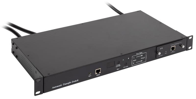 Переключатель авт. ATS 19" 1U 16А без разъемов