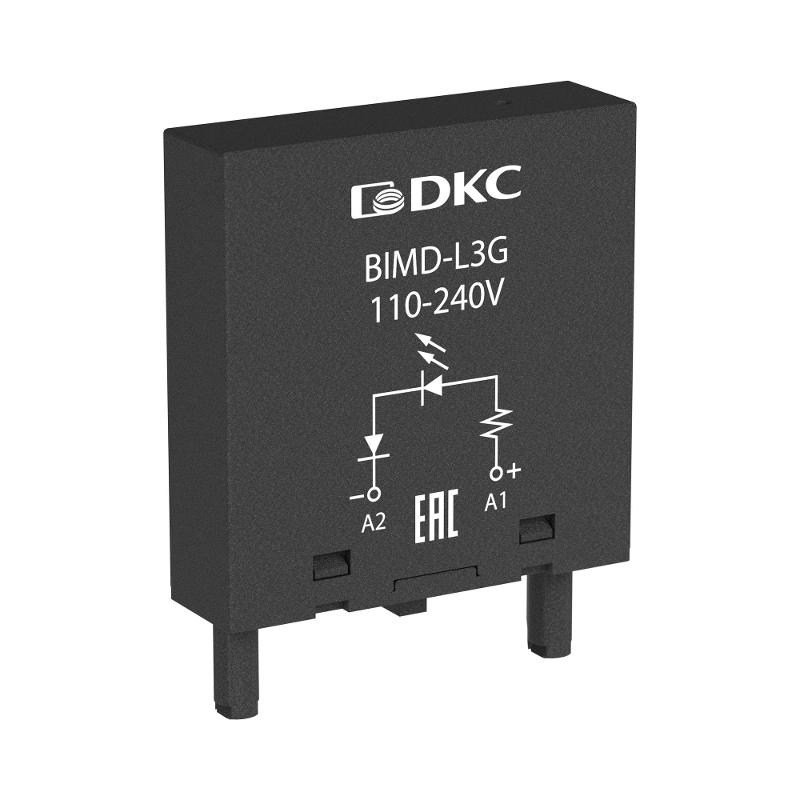 Модуль индикации, LED зелёный, 6-24V AC/DC