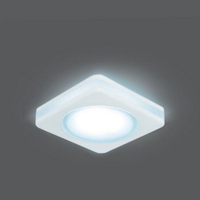 Светильник точечный встраиваемый светодиодный Backlight BL101 Квадрат. Белый, 5W, LED 4000K