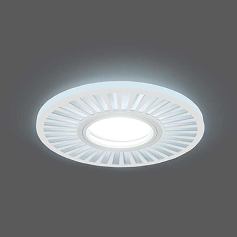 Светильник точечный встраиваемый Backlight BL136 Кругл./узор. Белый, Gu5.3, 3W, LED 4000K