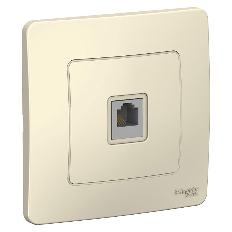 Blanca Молочный С/У Розетка телефонная RJ11