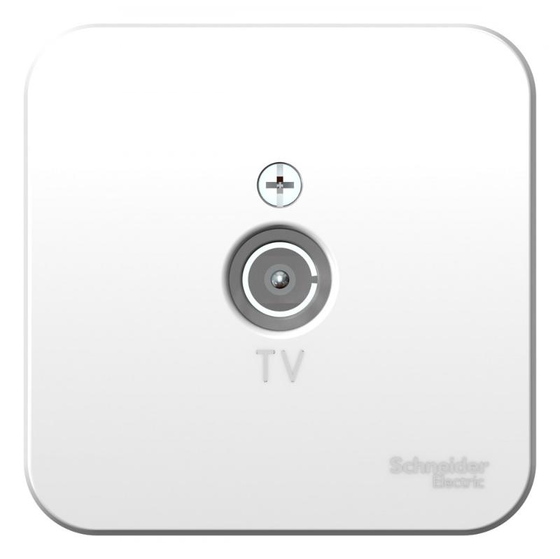 Blanca Белый О/У с изолирующей пластиной Розетка TV