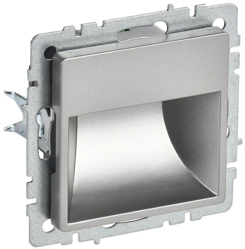 BRITE Подсветка LED встраиваемая ПЛ20-БрС сталь