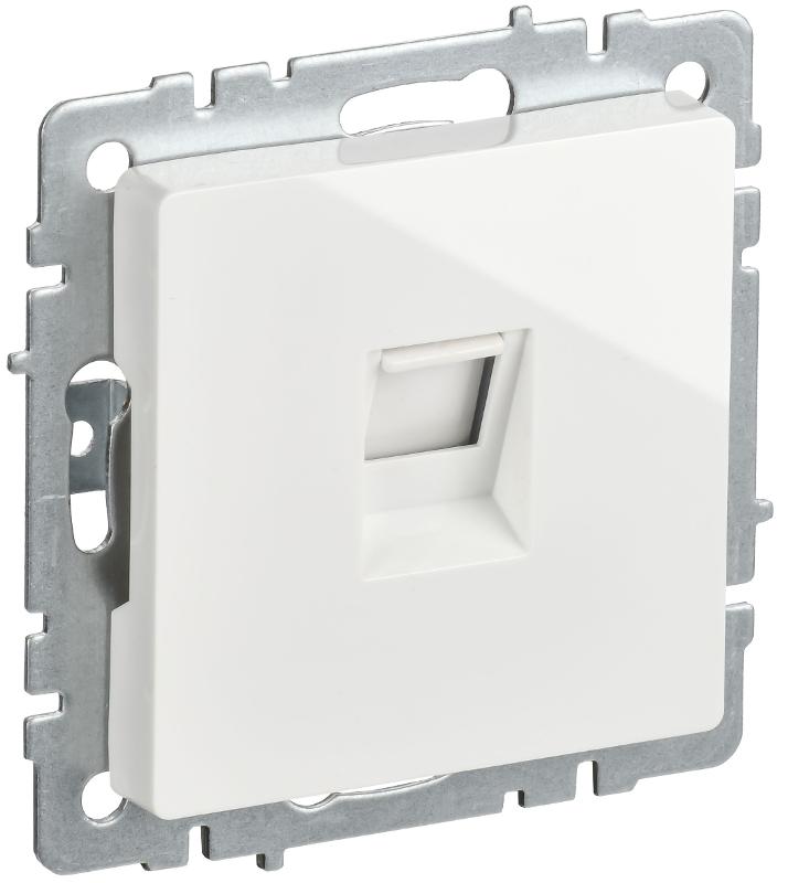 BRITE Розетка компьютерная RJ45 кат.5E РК10-БрБ белый