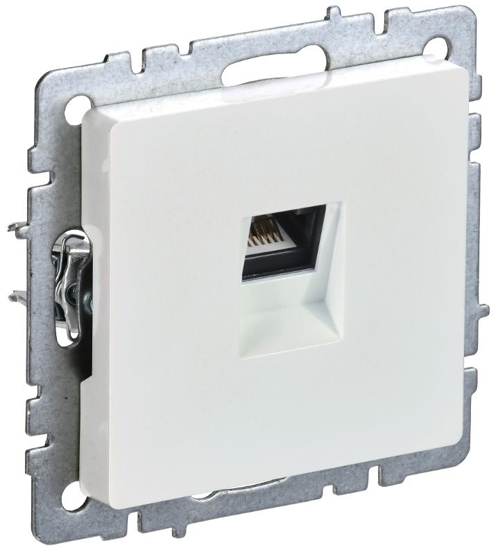 BRITE Розетка компьютерная RJ45 кат.5E РК10-БрЖ жемчужный