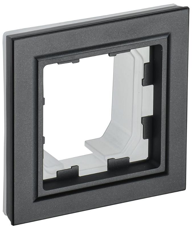 BRITE Рамка 1-ая IP44 РУ-1-БрЧ-44 черный