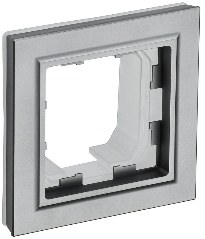 BRITE Рамка 1-ая IP44 РУ-1-БрС-44 сталь