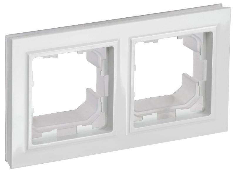 BRITE Рамка 2-ая IP44 РУ-2-БрБ-44 белый