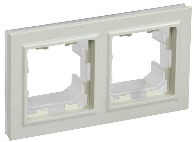 BRITE Рамка 2-ая IP44 РУ-2-БрКр-44 бежевый
