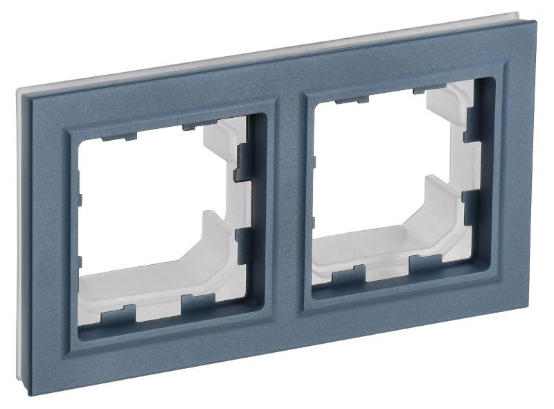 BRITE Рамка 2-ая IP44 РУ-2-БрМ-44 маренго