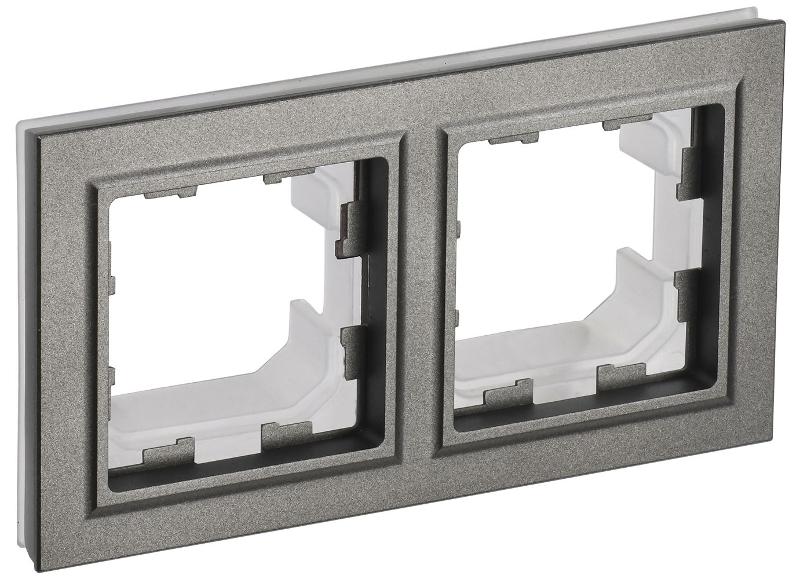BRITE Рамка 2-ая IP44 РУ-2-БрШ-44 шампань