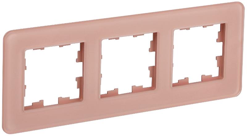 BRITE Рамка 3-ая РУ-3-2-Бр стекло дымчатый RE