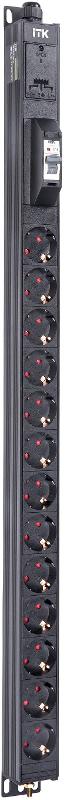 BASE PDU PV0111 19U 1ф 16А 13SCHUKO 2,6м SCHUKO
