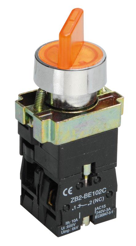 Переключатель LAY5-BK2565 2 положения желтый