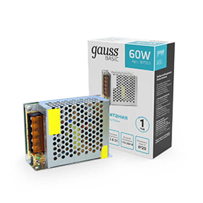 Блок питания Basic 12V 60W IP20 1/120