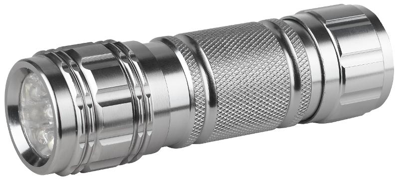 Фонарь универсальный 9xLED 3хААА SD9 алюминиевый