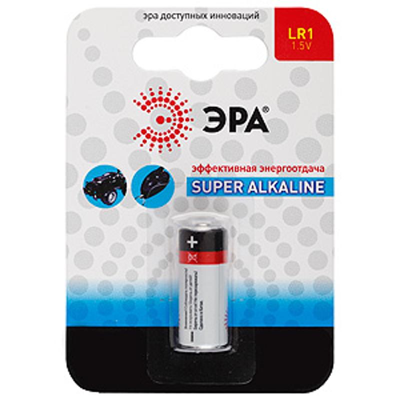 Батарейка щелочная (алкалиновая)  LR1-1BL (12/144/10800) (LR1)
