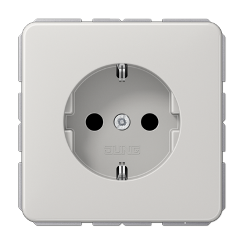 Штепсельная розетка SCHUKO 16A 250V~; светло-серая