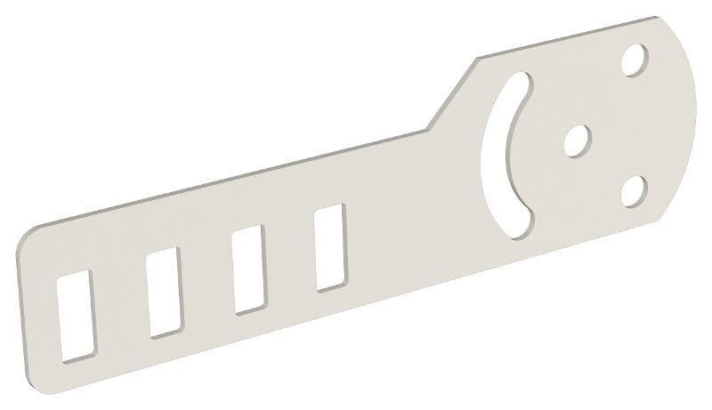Пластина шарнирная h=50мм RAL 9016