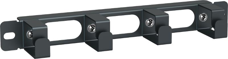 ITK Каб. орг. 10" 1U 4 кольца для шкафа 10" LINEA WS черный