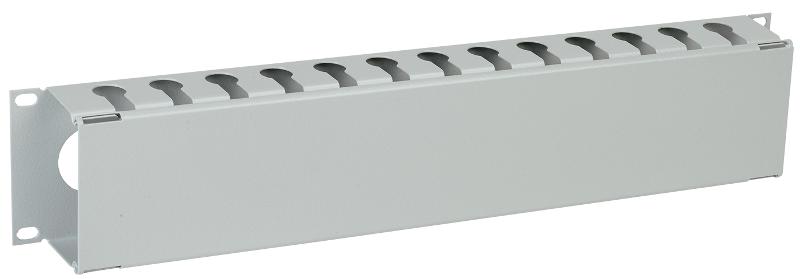 Кабельный органайзер с крышкой 19" 2U, серый
