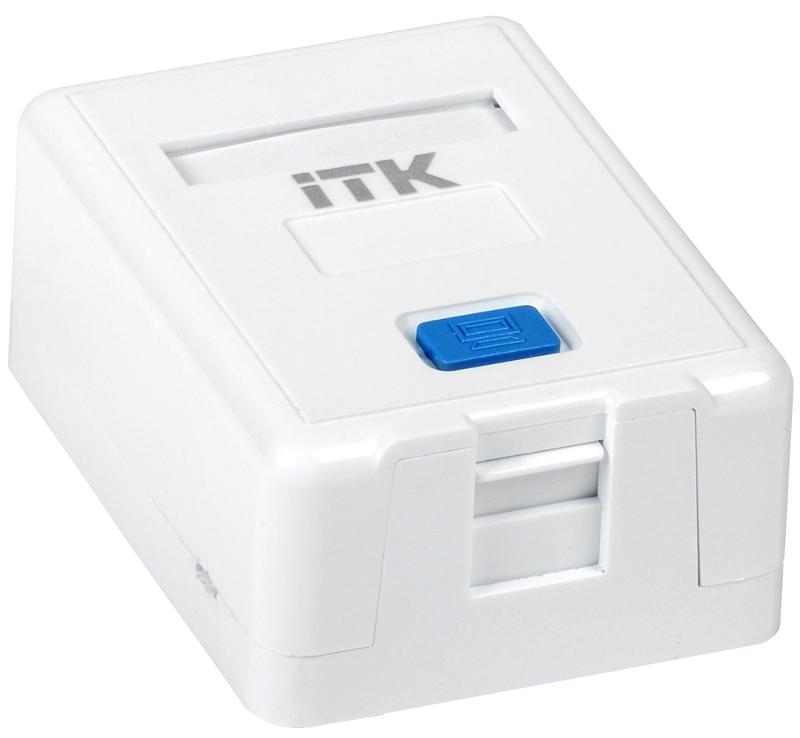 Корпус настенной розетки для 1 мод. Keystone Jack