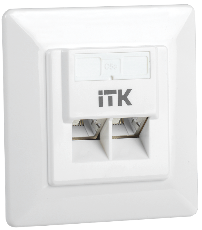 Внутренняя инф. розетка RJ45 кат. 5Е FTP 2 порта
