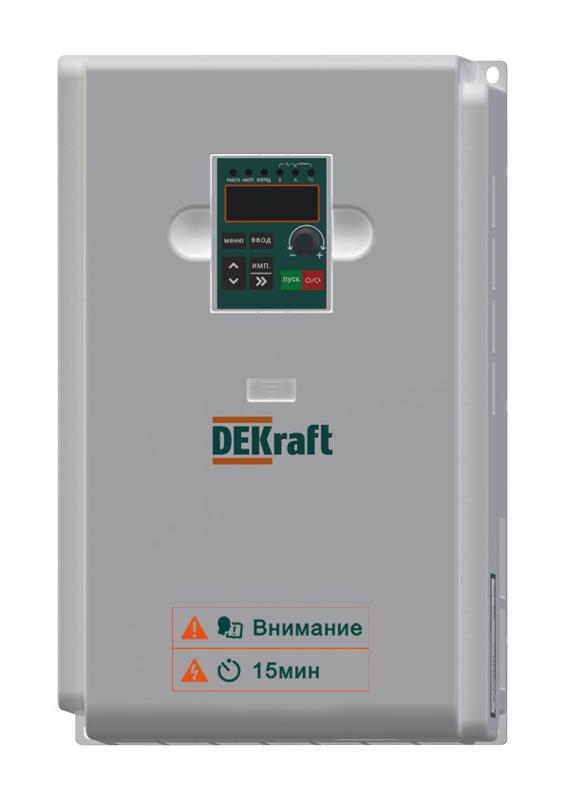 Преобразователь частоты DEKV060-15/18.5кВт 3 фазы 380В с торм. модулем