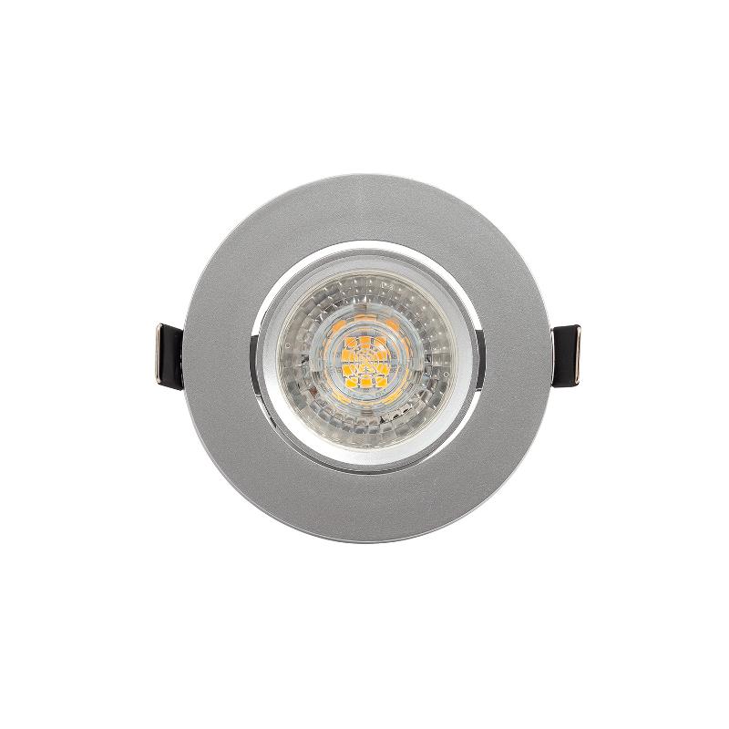 Светильник светодиодный встраиваемый DK3020-CM , IP20, 10Вт, GU5.3, LED, серый, пластик