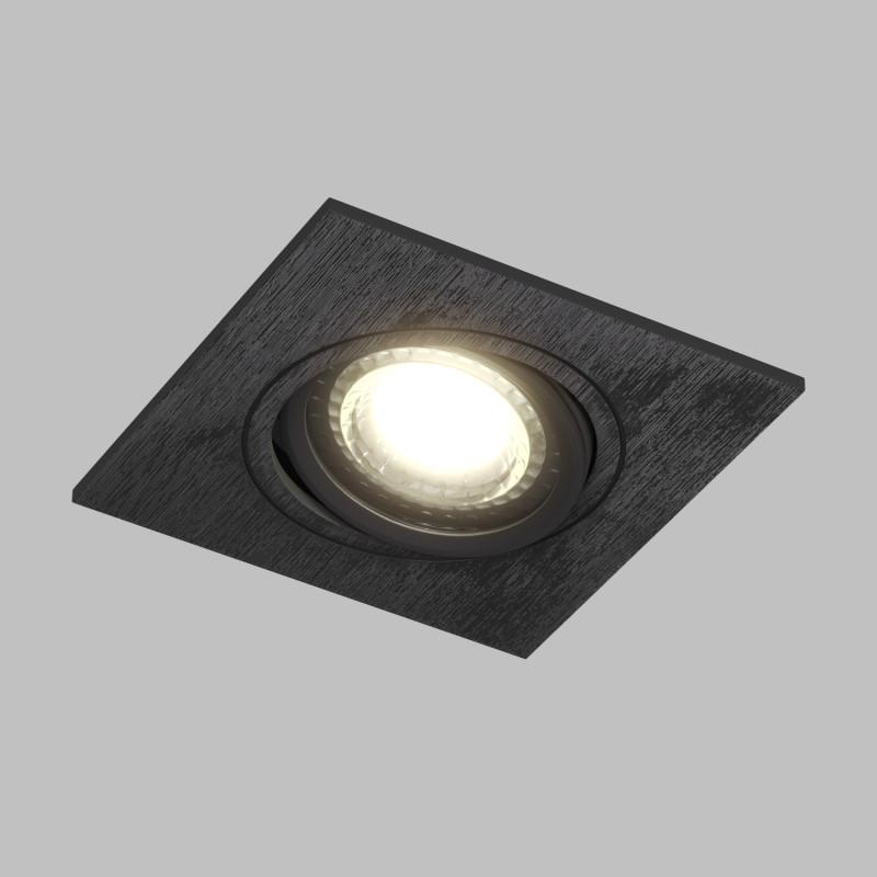 Светильник светодиодный встраиваемый DK3021-BK , IP20, 10Вт, GU5.3, LED, черный, пластик