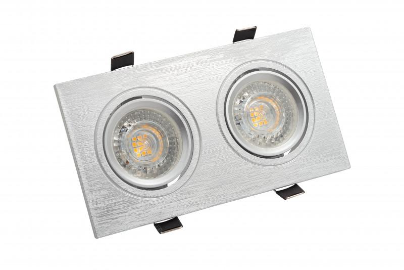 Светильник светодиодный встраиваемый DK3022-CM , IP20, 10Вт, GU5.3, LED, серый, пластик