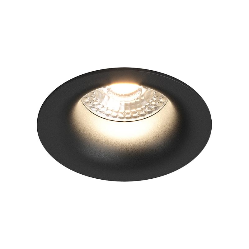 Светильник светодиодный встраиваемый DK3024-BK , IP20, 10Вт, GU5.3, LED, черный, пластик