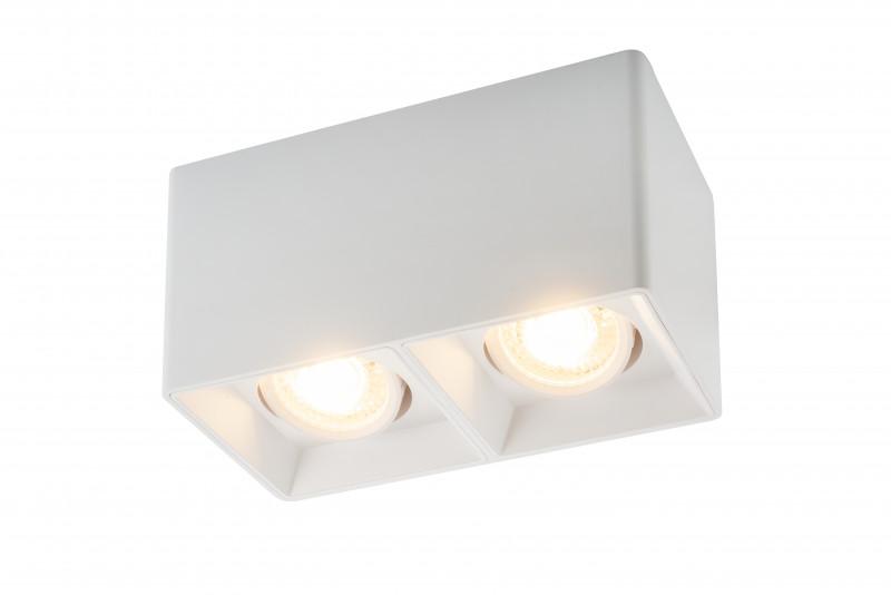 Светильник светодиодный накладной DK3035-WH IP20, 10Вт, GU5.3, LED, белый, пластик