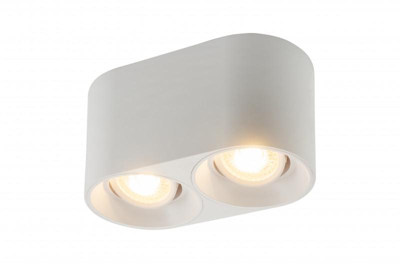 Светильник светодиодный накладной DK3036-WH IP20, 10Вт, GU5.3, LED, белый, пластик