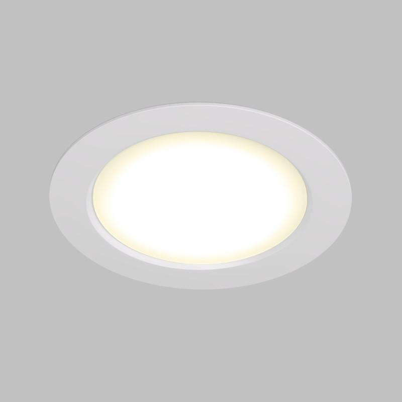 Светильник светодиодный встраиваемый DK3048-WH , IP20, 7Вт, LED, белый, пластик