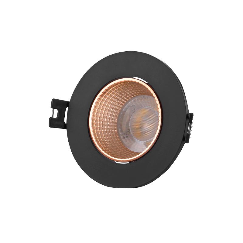 Светильник светодиодный встраиваемый DK3061-BBR , IP20, 10Вт, GU5.3, LED, черный/бронзовый, пластик