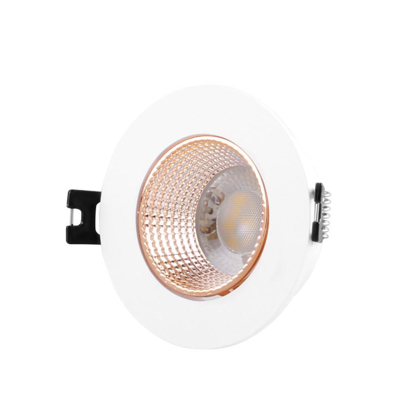 Светильник светодиодный встраиваемый DK3061-WBR , IP20, 10Вт, GU5.3, LED, белый/бронзовый, пластик
